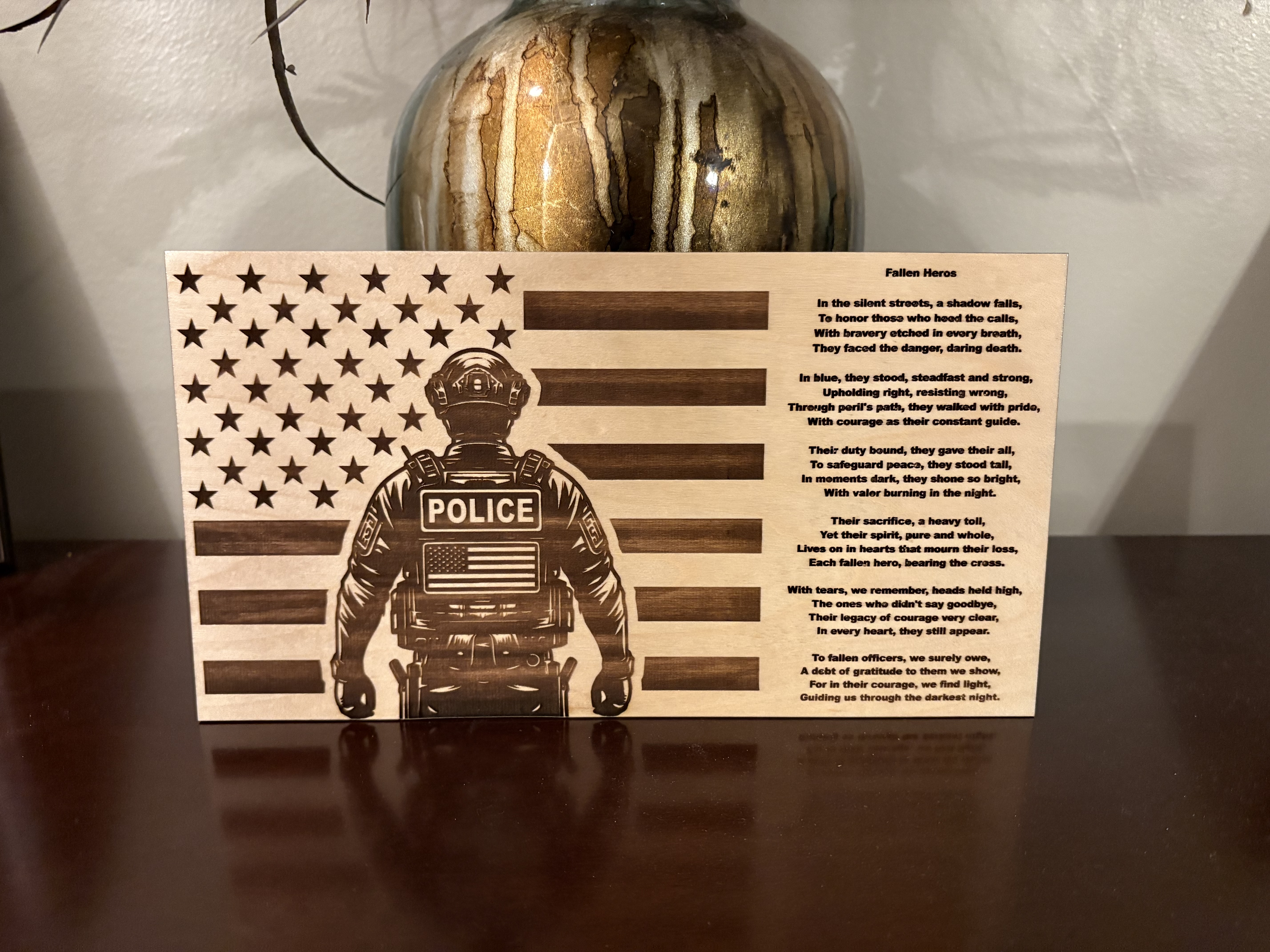 Fallen Heros Police Flag Digital File