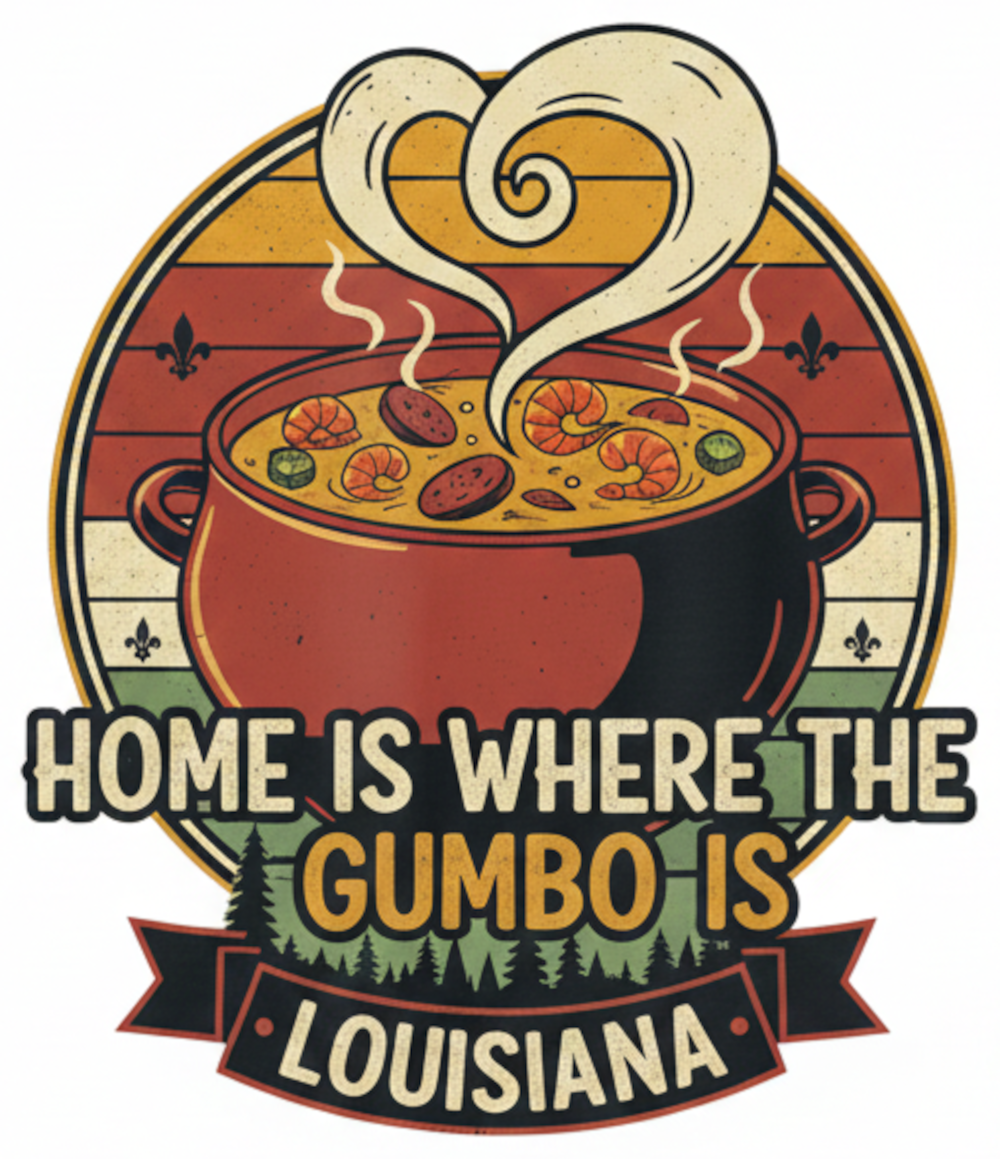 Home Is Where The Gumbo Is DTF File