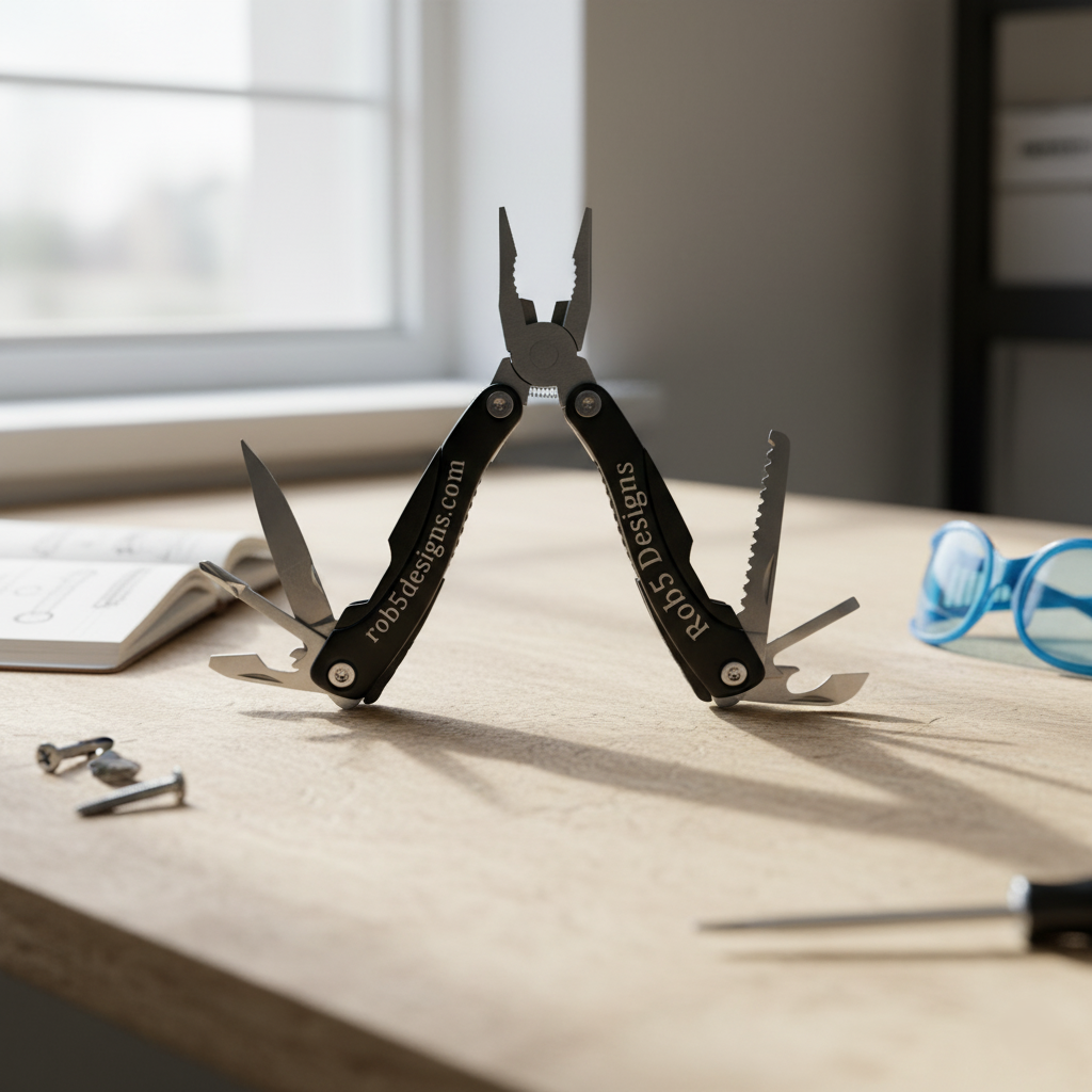 Personalized Multi Tool with Sheath and Belt Loop