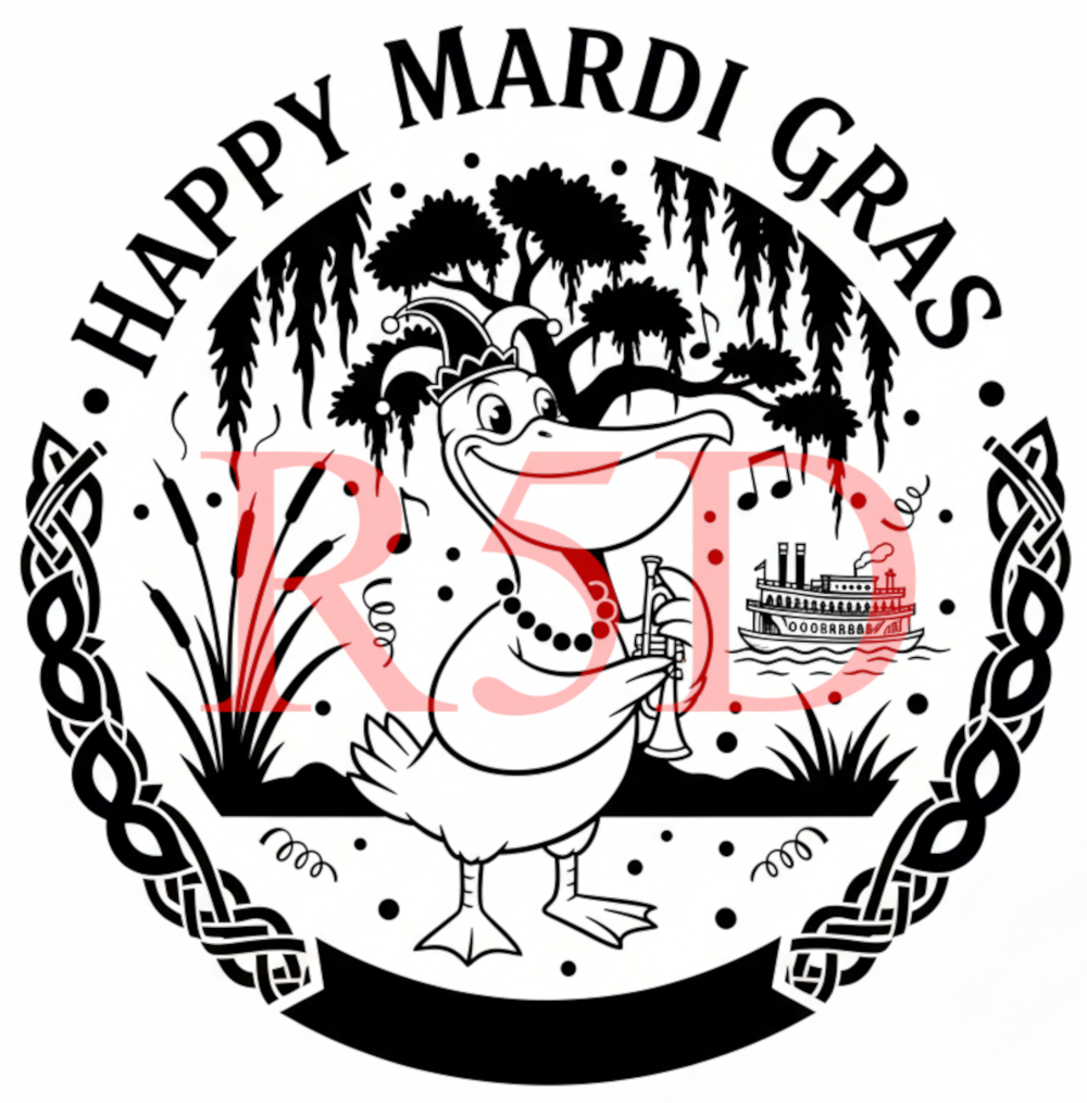 4 Bundle Pack Mardi Gras Animal Jester | Digital Download for Laser Engraving
