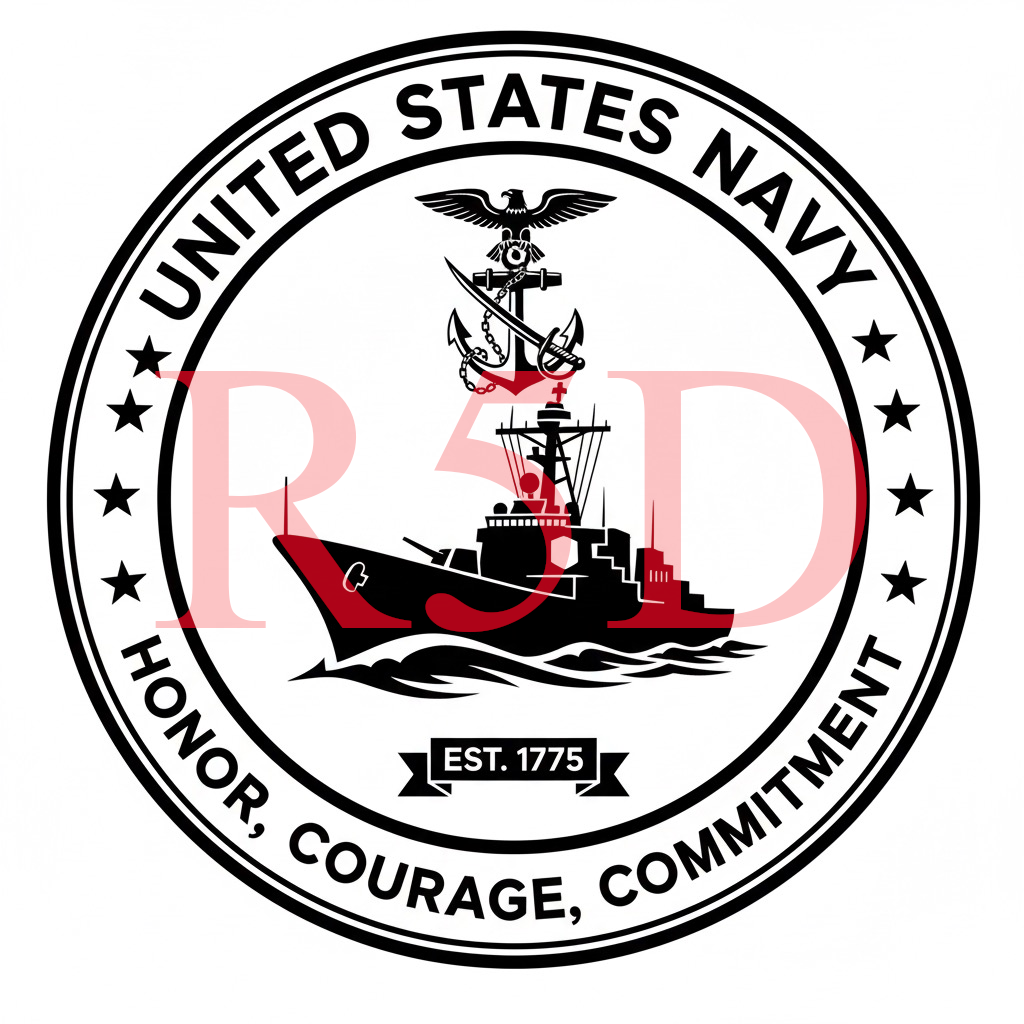 US Navy, SVG, PNG, pdf, jpg, Honor Courage Commitment Logo