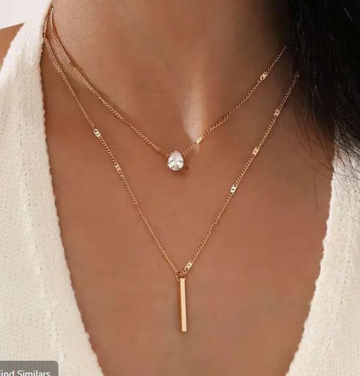 Dviejų grandinėlių 14K medicininio aukso vėrinys