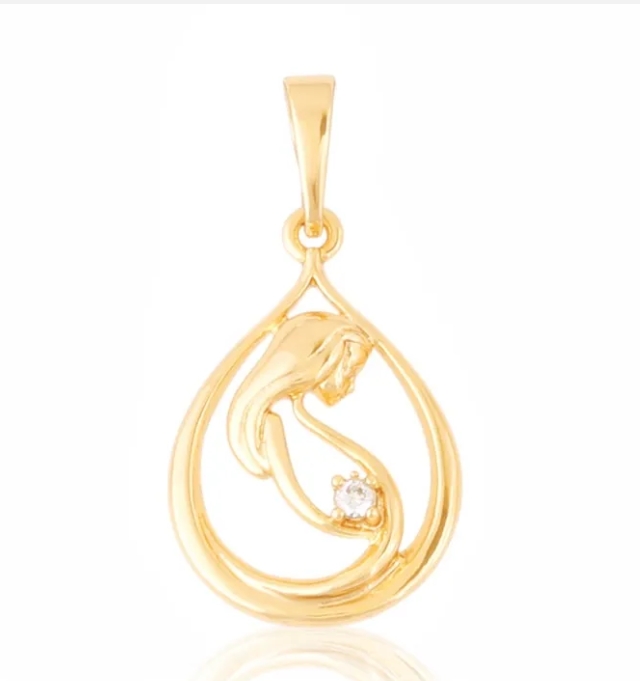 Medicininio 18K aukso pakabukas „Motinos meilė“