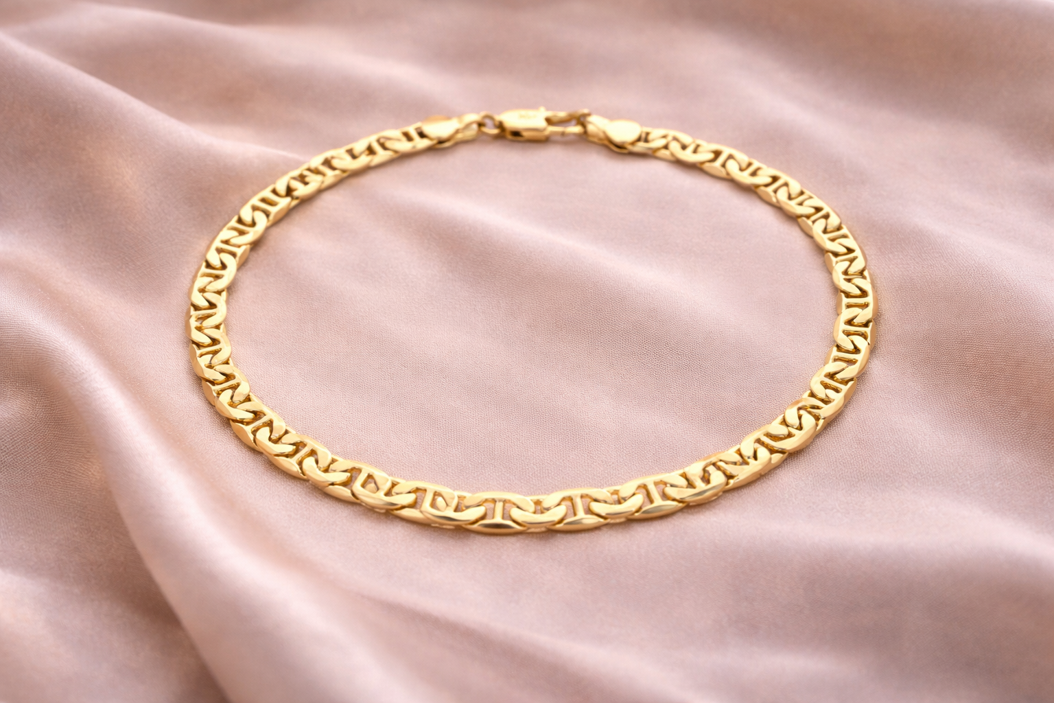 18K medicininio aukso apyrankė. 22cm.