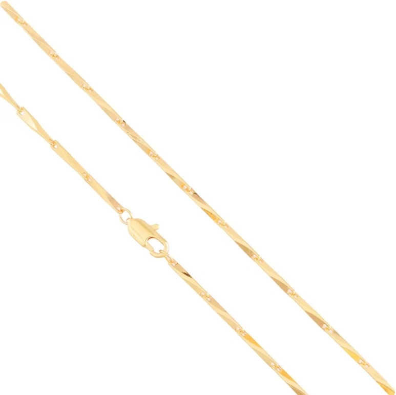 18K paauksuota grandinėlė. 55cm.