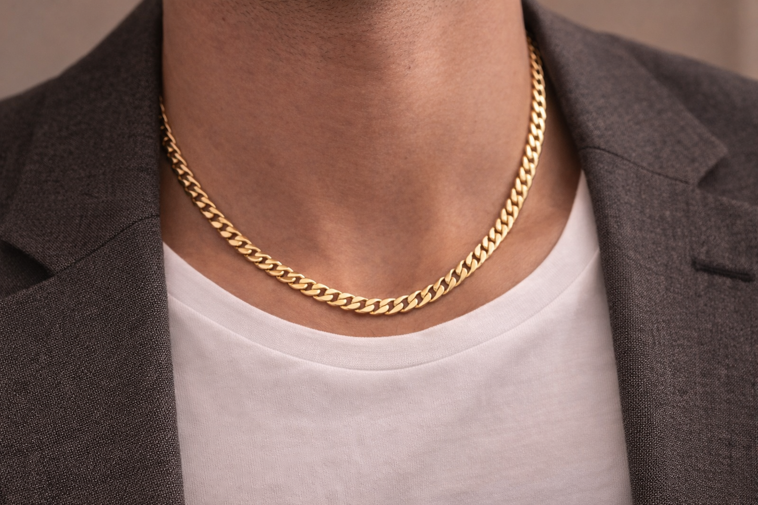 18K medicininio aukso grandinėlė. 50cm.