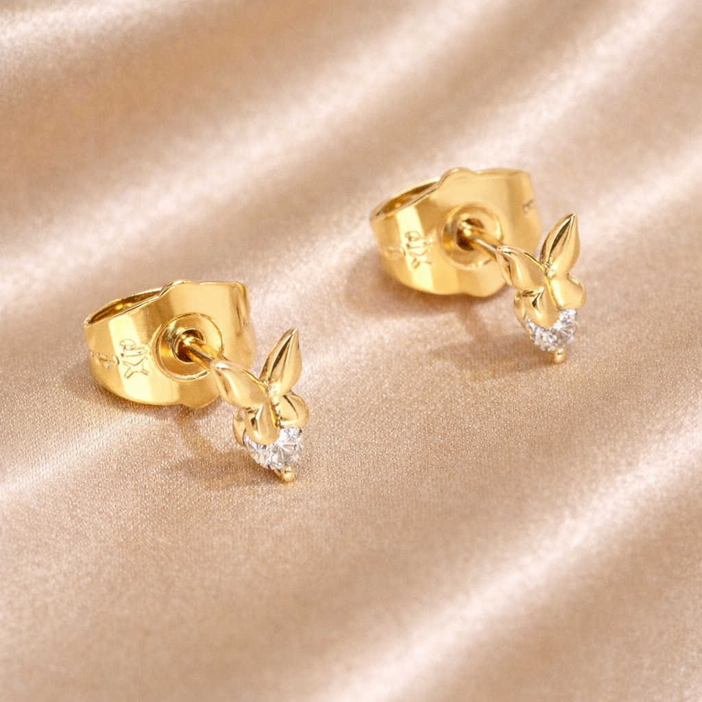 Medicininio 18K aukso auskarai