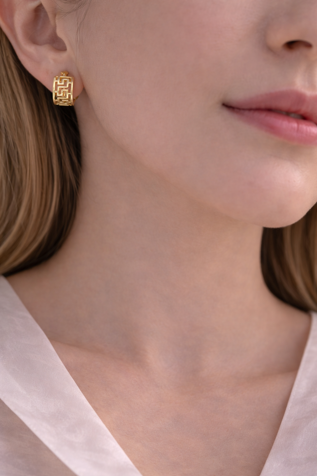 Medicininio 18K aukso auskarai