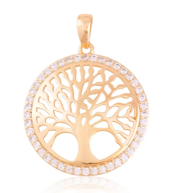 Medicininio 18K aukso pakabukas "Gyvybės medis"