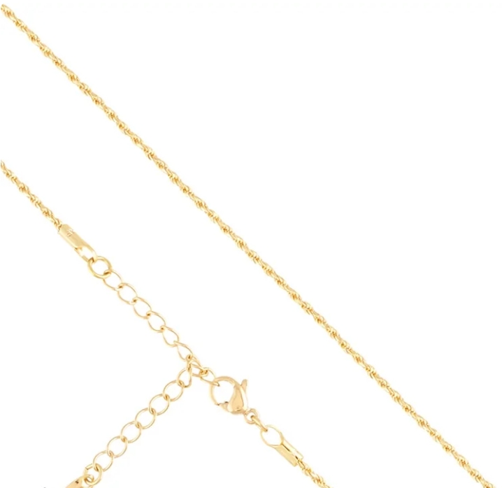 18K paauksuota grandinėlė 45cm.+5cm.