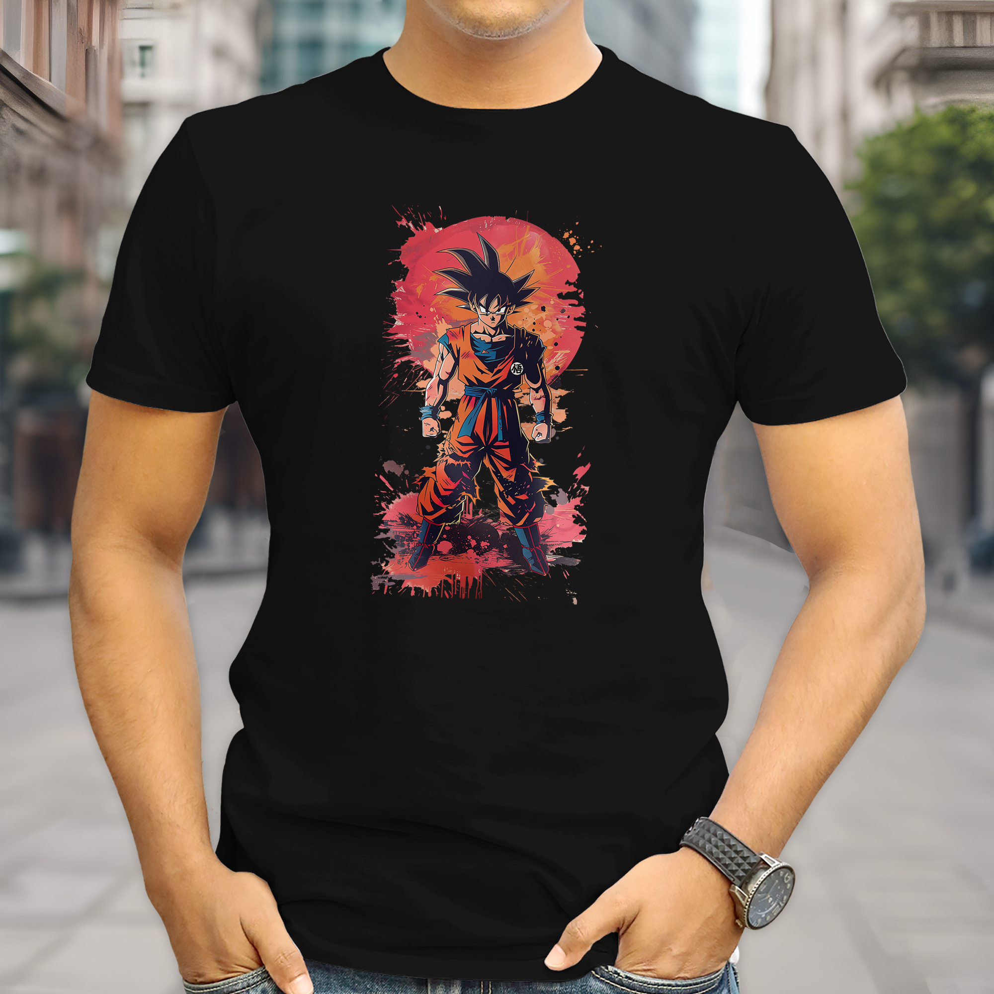 Goku Dragon Ball – Design Artístico "Red Sun"