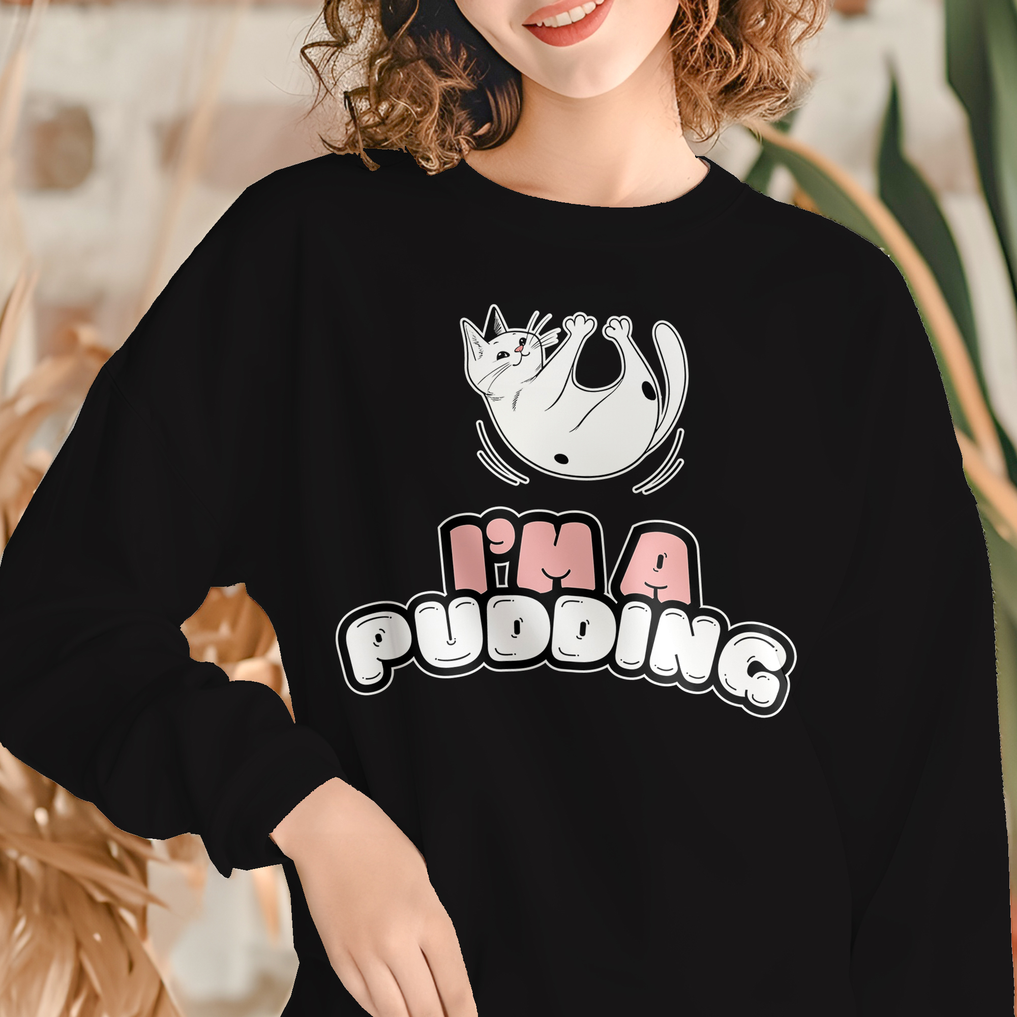 I'm a Pudding – Gato Divertido (Estilo Kawaii)