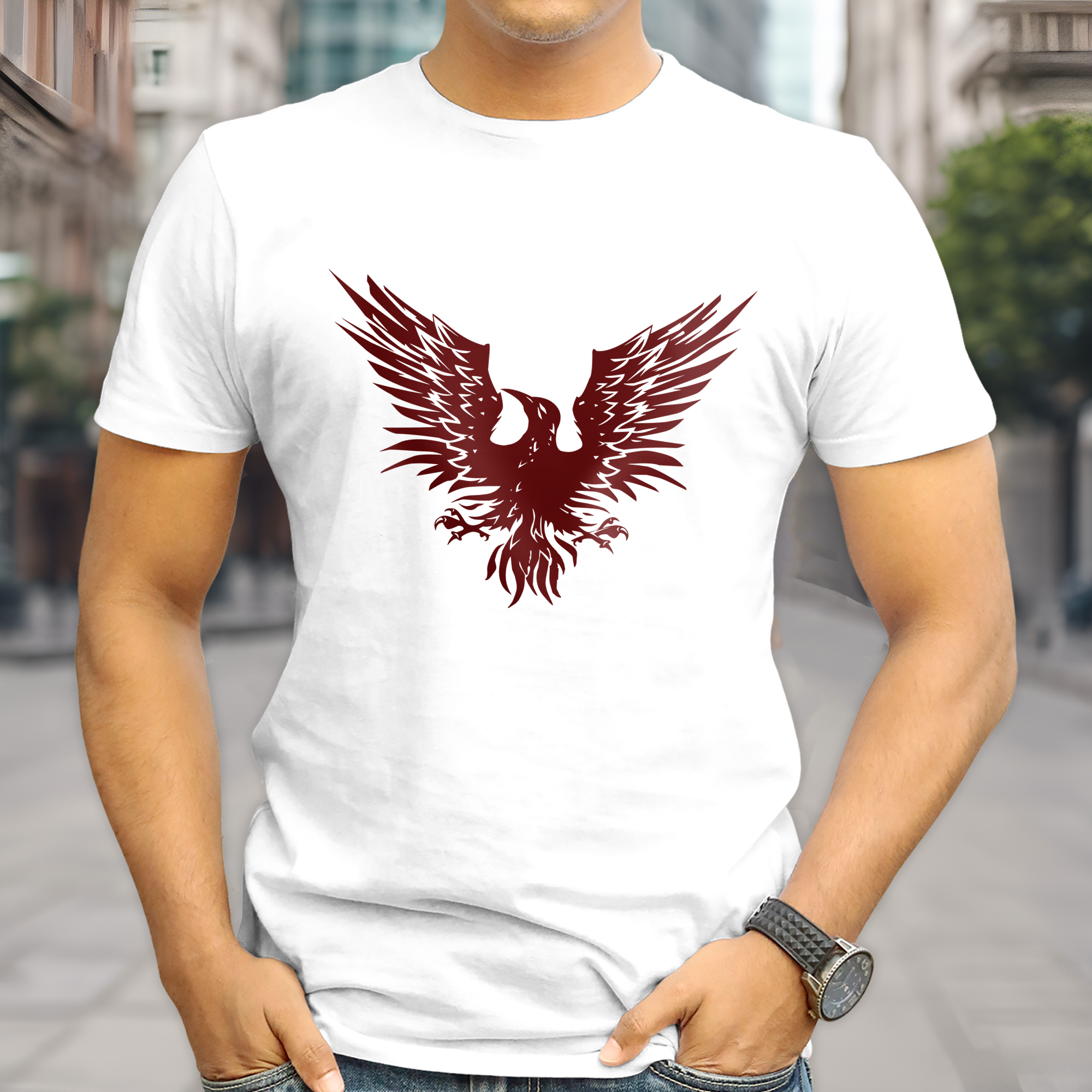 T-shirt Alter Bridge "Red Eagle" - Frente e Costas