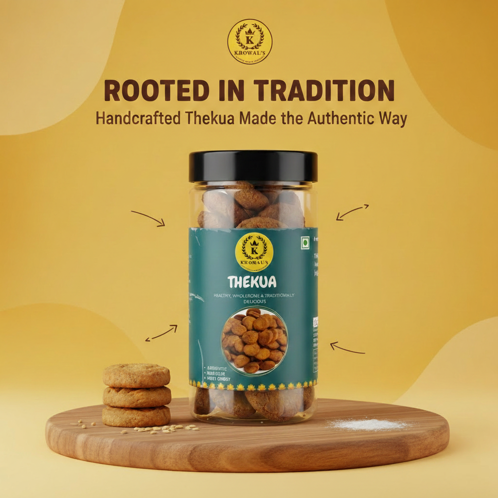  Thekua & Atta Panjiri Combo- Traditional Snacks in Desi Ghee