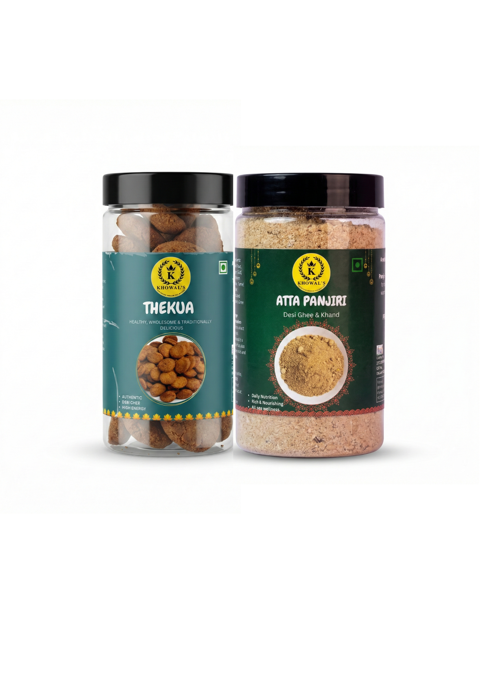 Thekua & Atta Panjiri Combo- Traditional Snacks in Desi Ghee