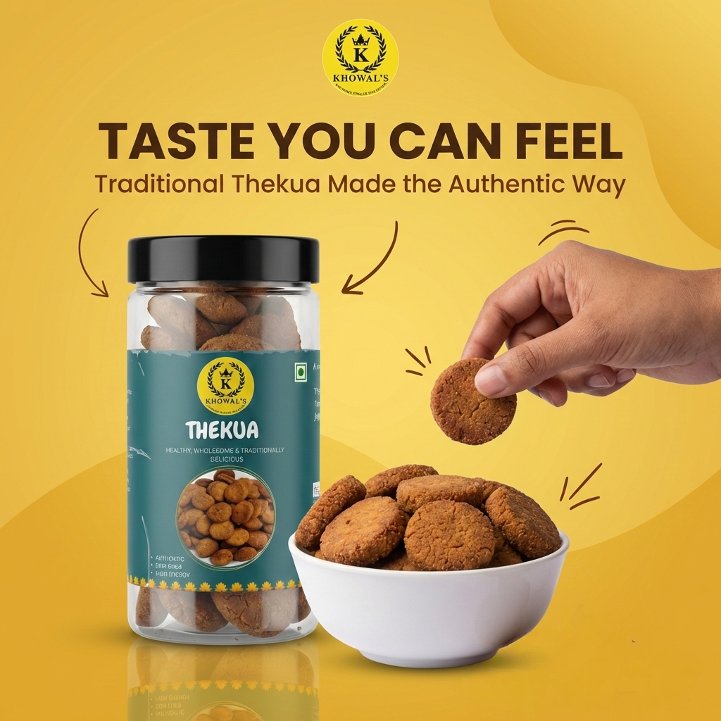 Traditional Energy Combo – Atta Laddu, Desi Ghee Thekua & Roasted Mixed Nuts | Handmade Indian Snacks Made in Pure Desi Ghee