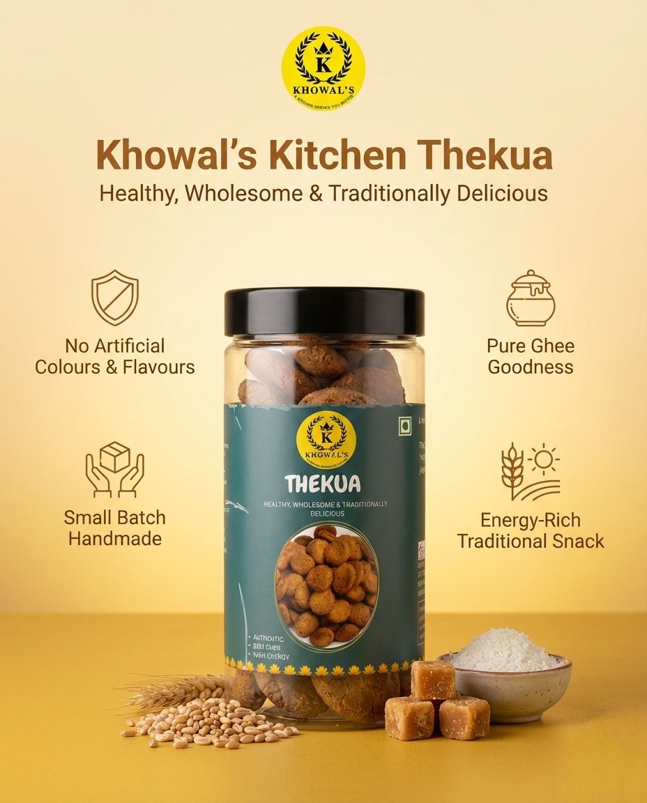 Thekua & Atta Laddu Combo - Traditional Snacks made in Desi Ghee