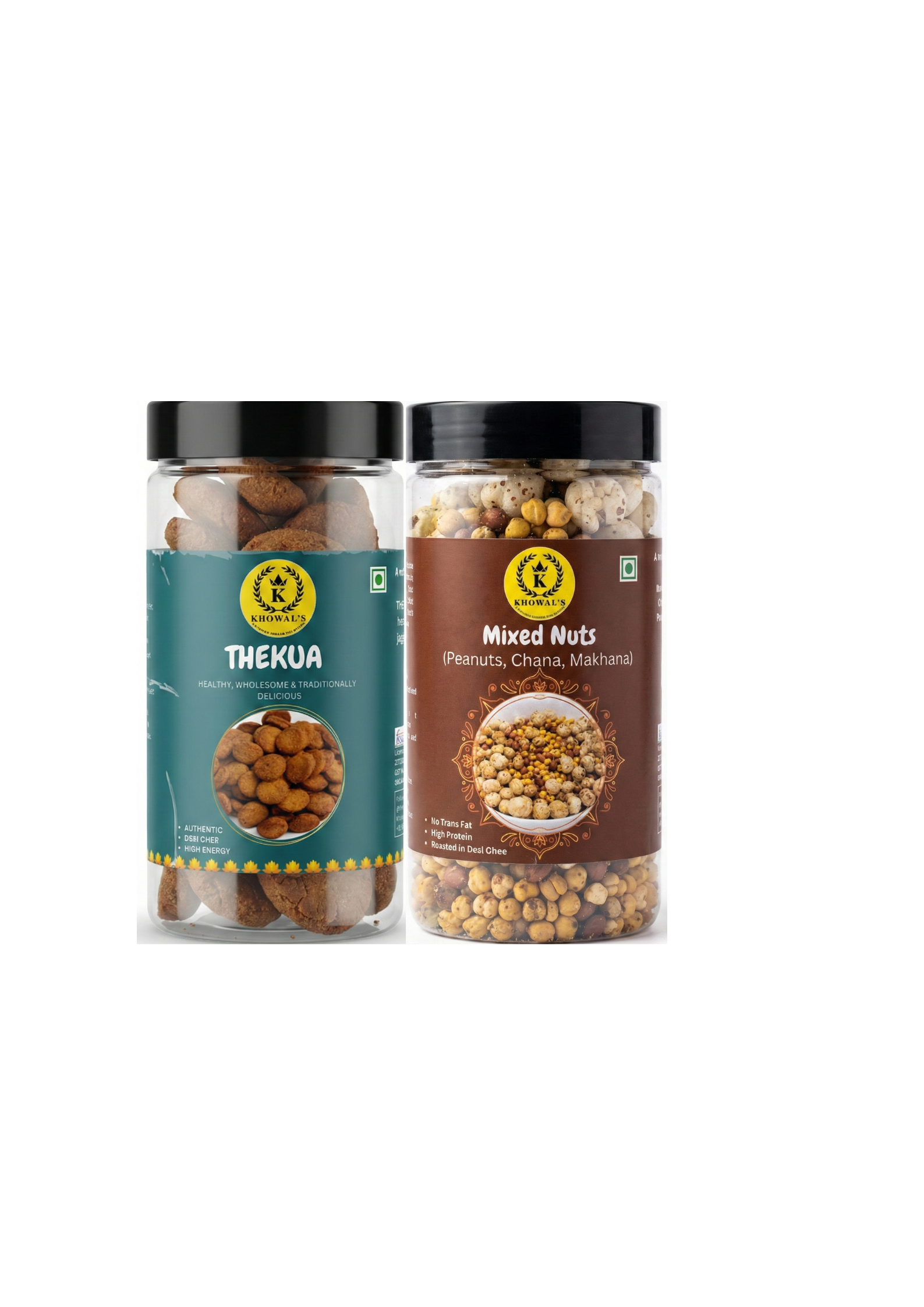 Mixed Nuts and Thekua Combo Pack - Made in Pure Desi Ghee