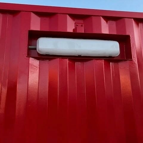 Red Shipping Container Office