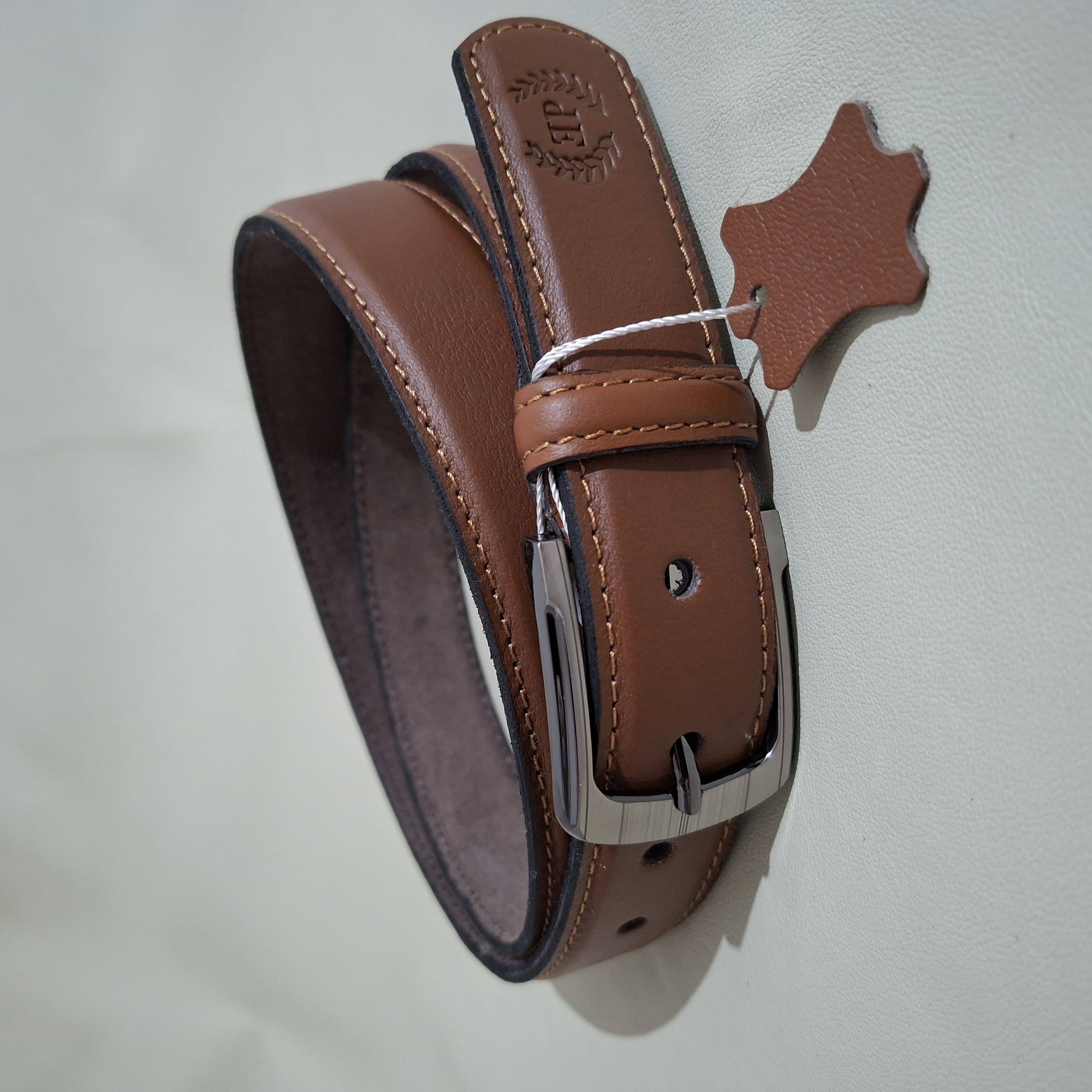 Ceinture en cuir marron