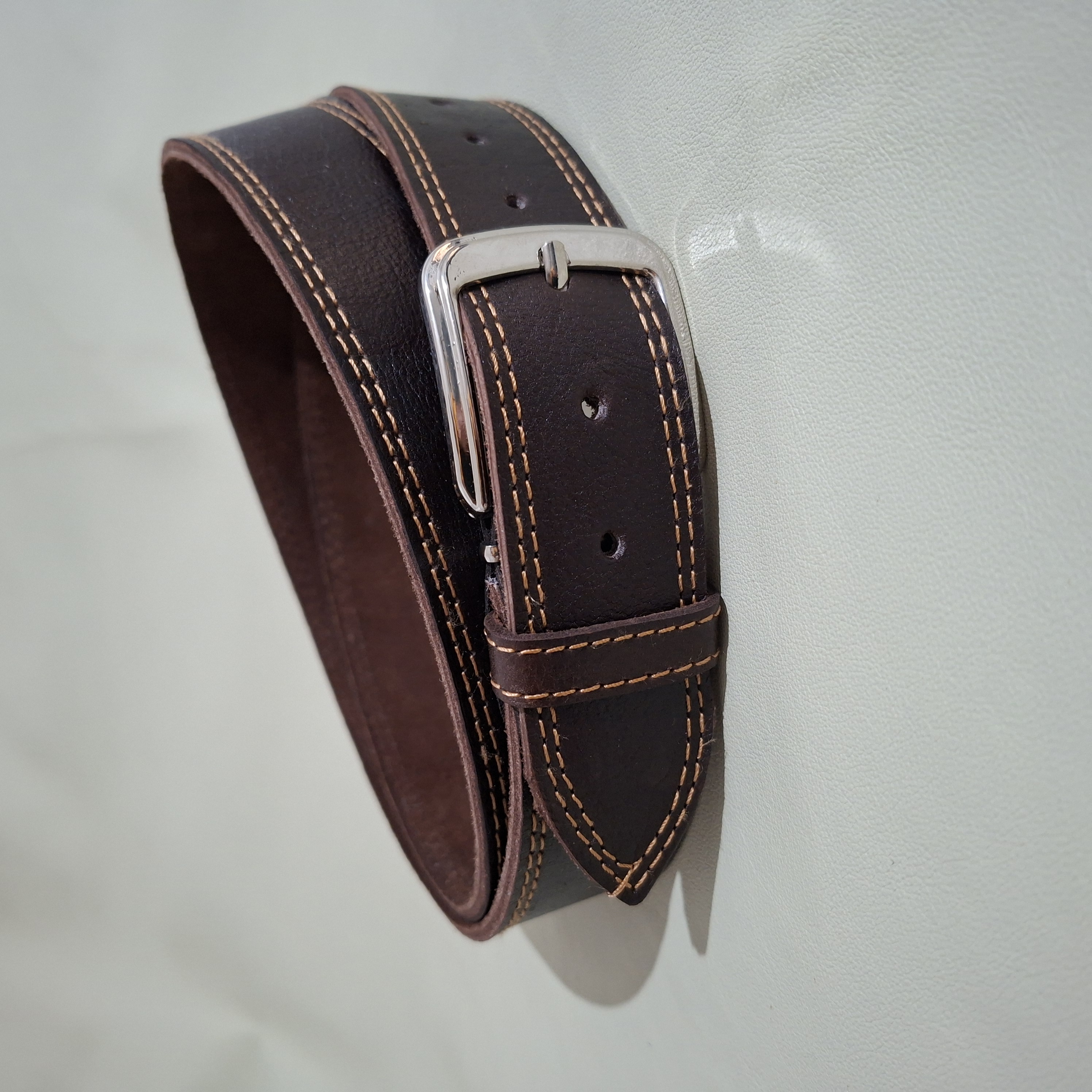 Ceinture en cuir marron