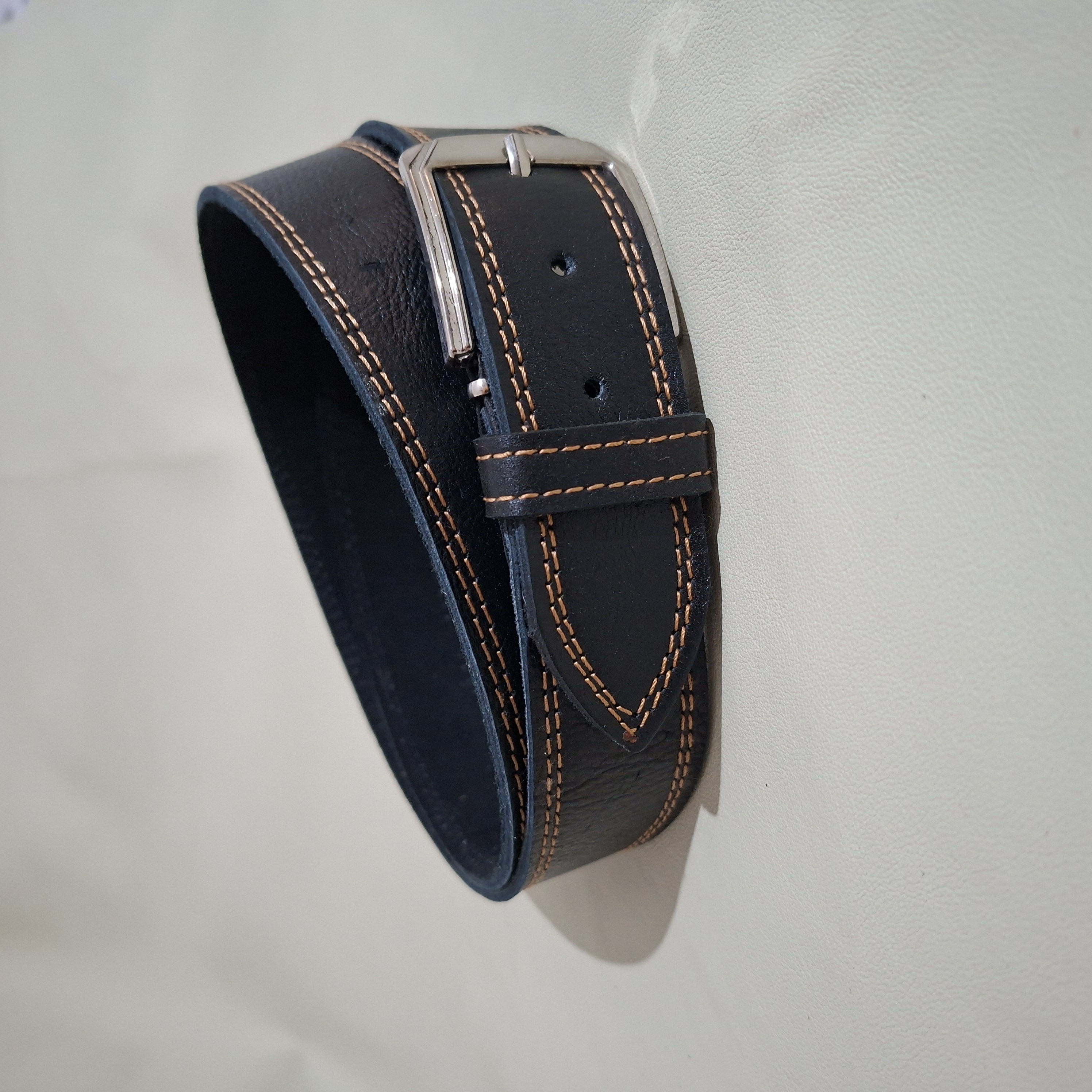 Ceinture en cuir noir