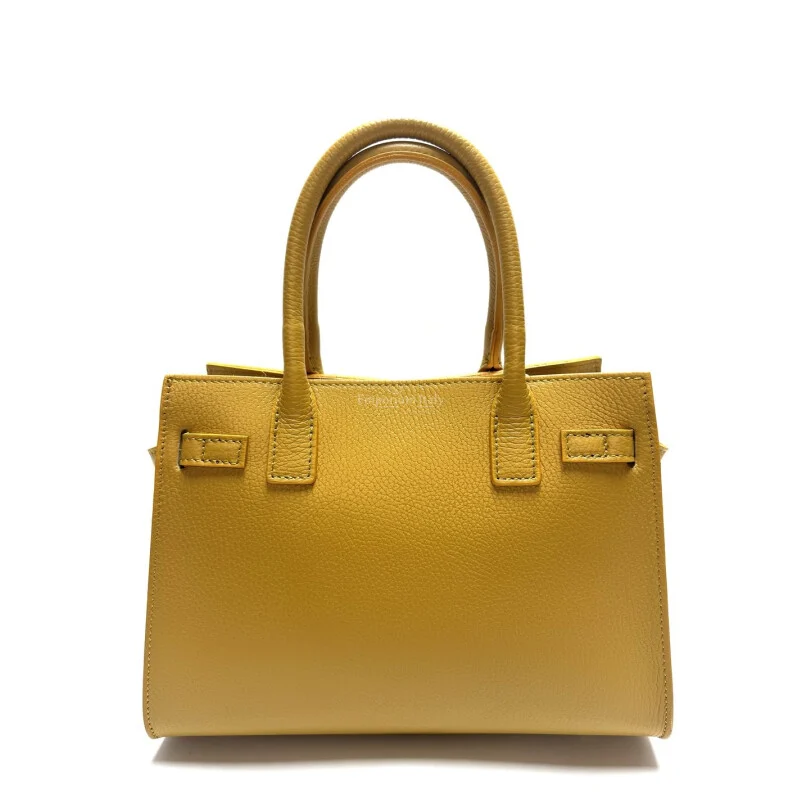 Sac à main pour femme en cuir véritable avec bandoulière amovible.