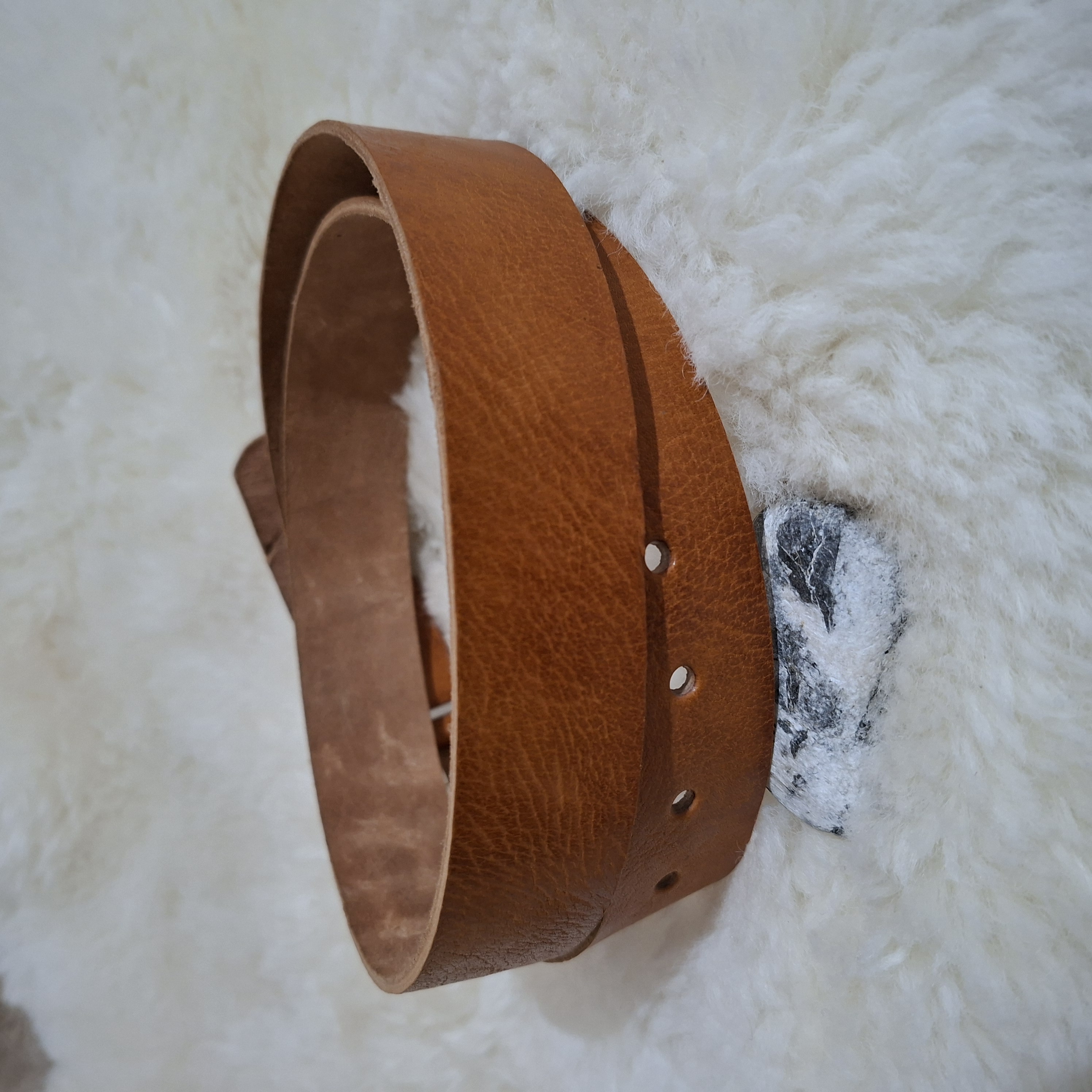 Ceinture en cuir authentique artisanal naturel