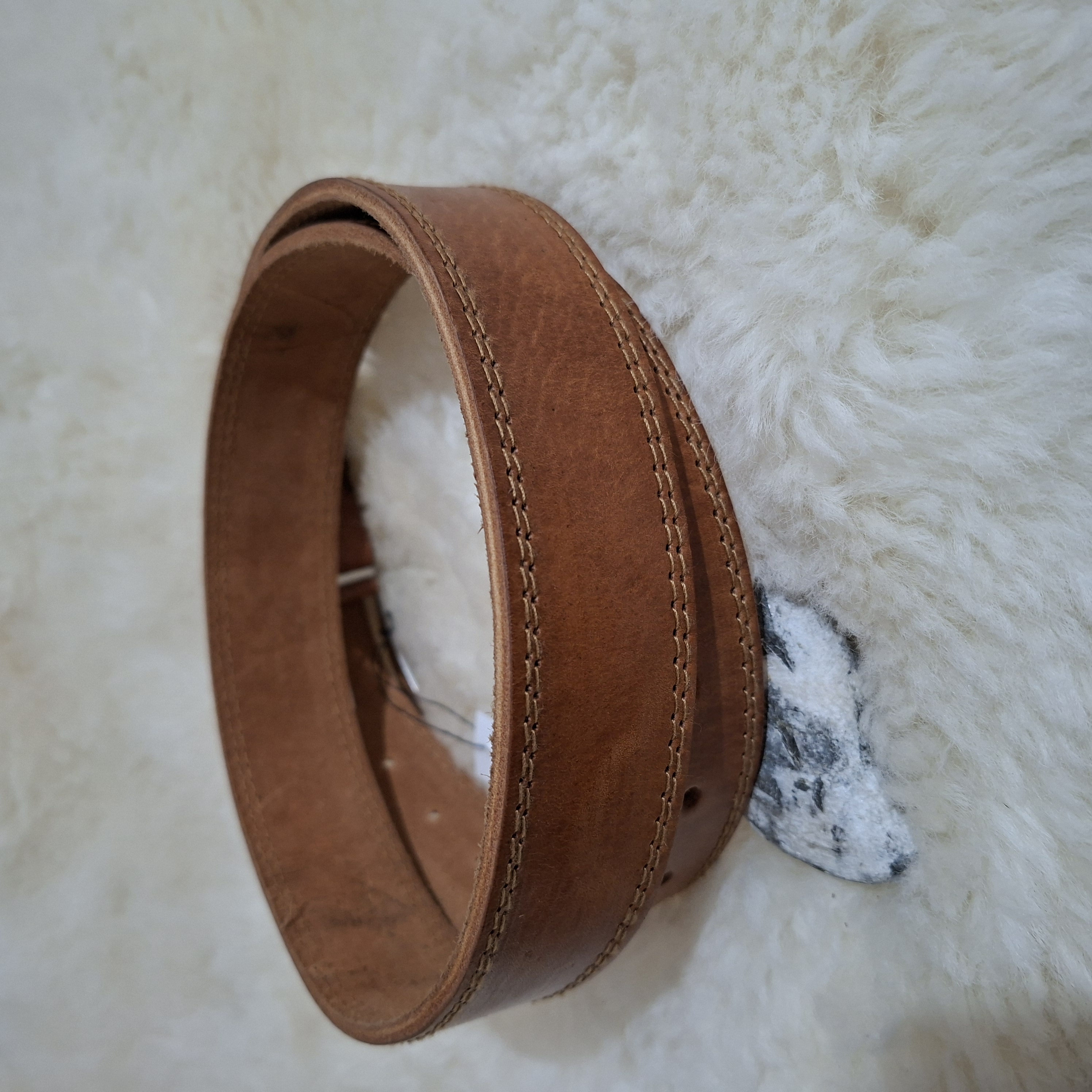 Ceinture en cuir marron
