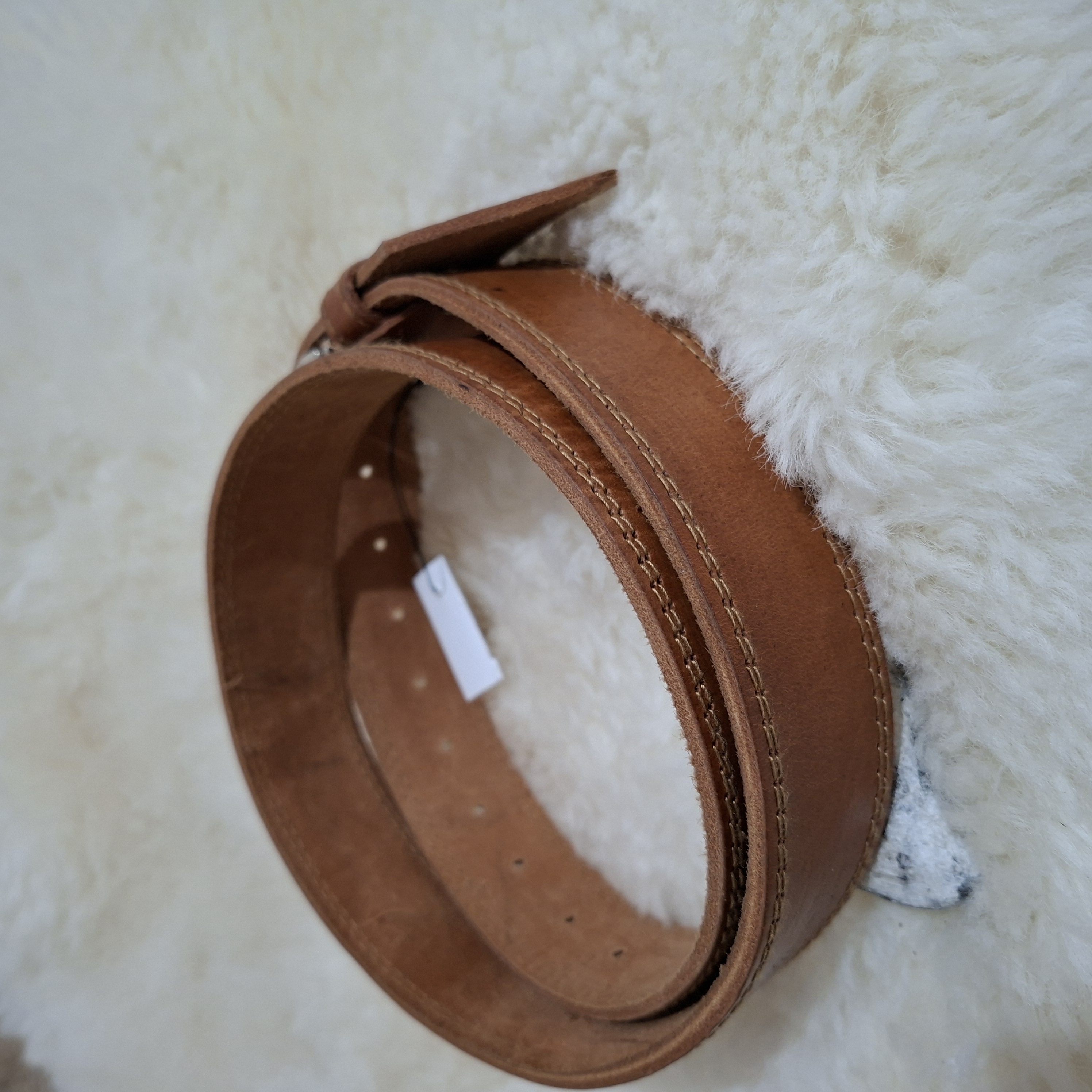Ceinture en cuir marron