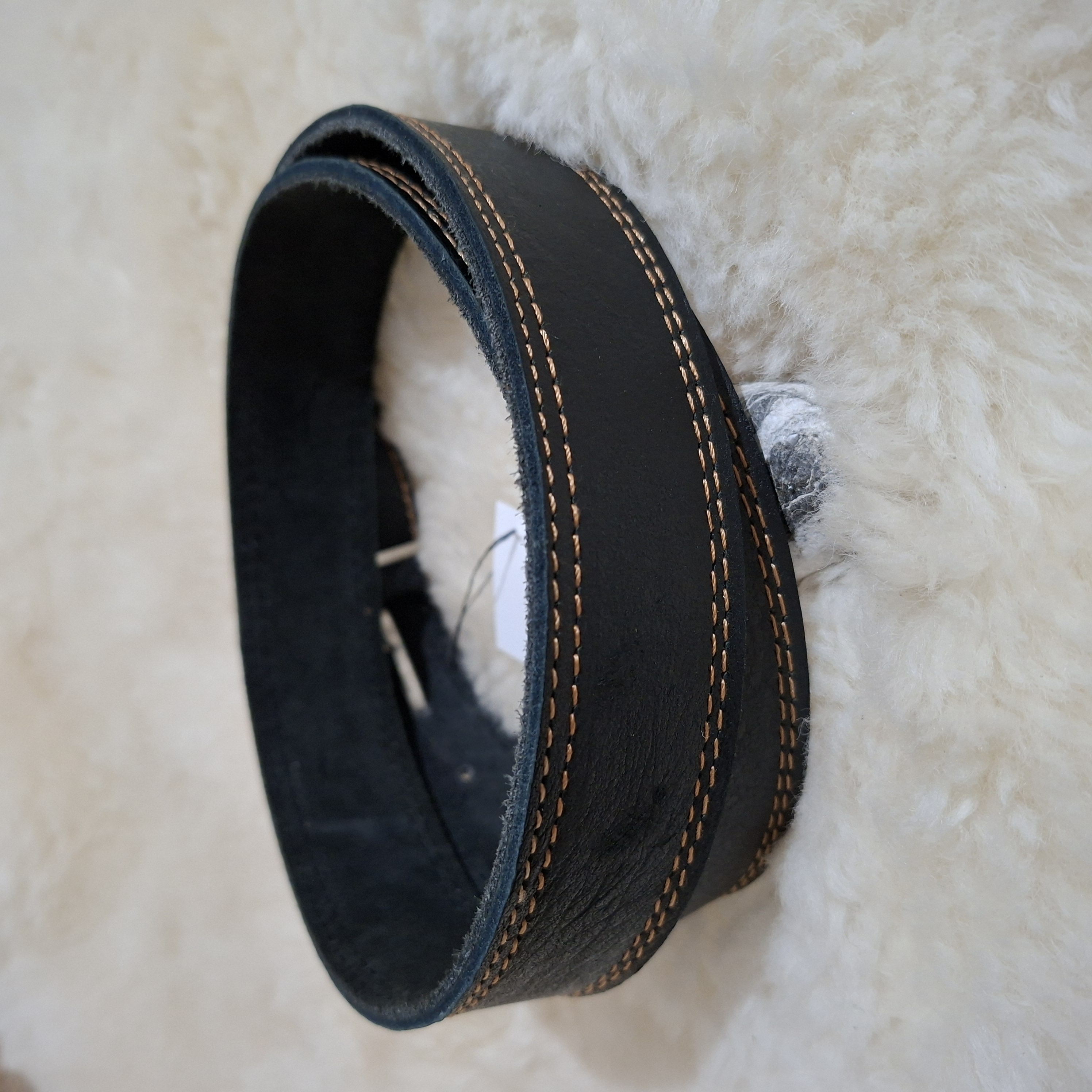 Ceinture en cuir noir