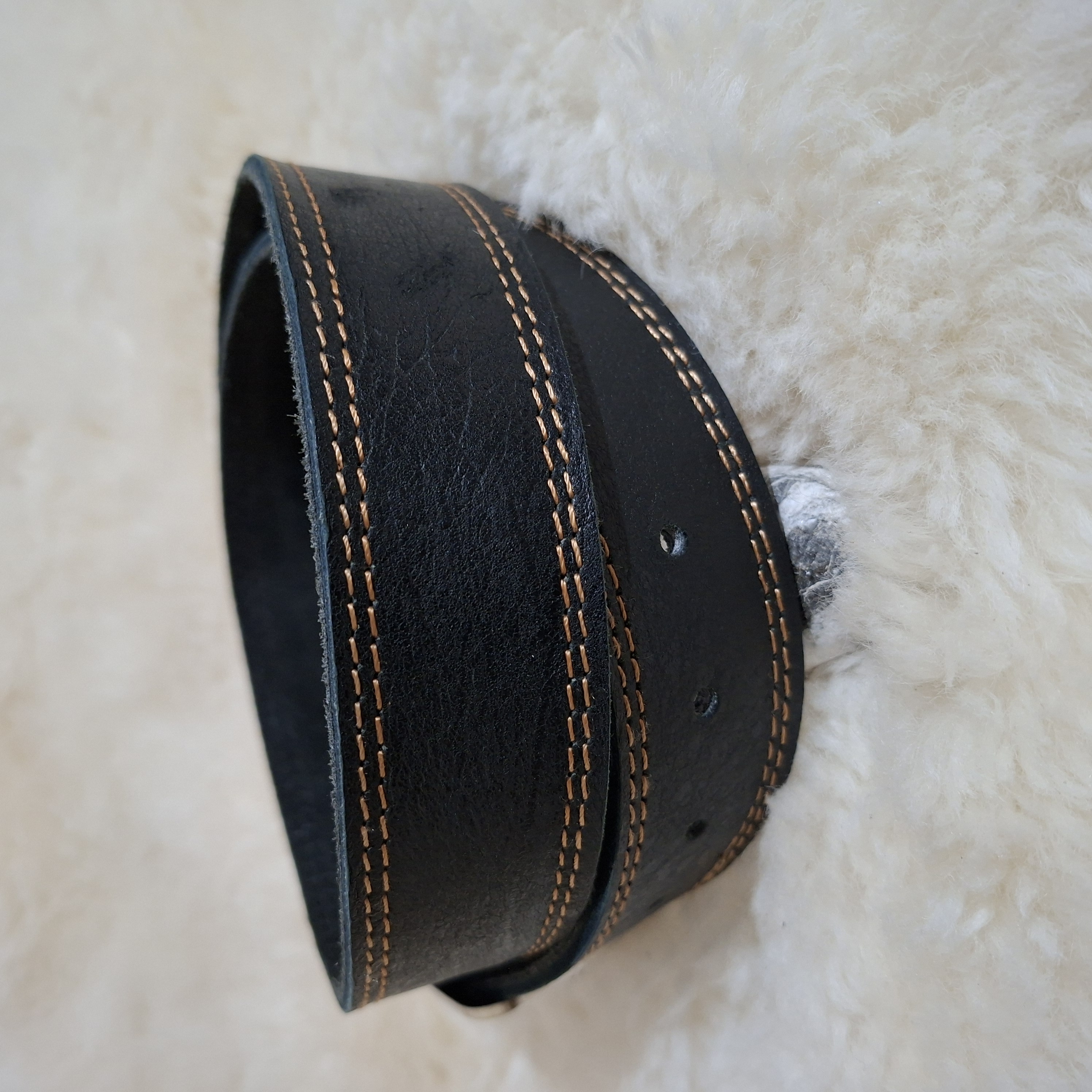 Ceinture en cuir noir