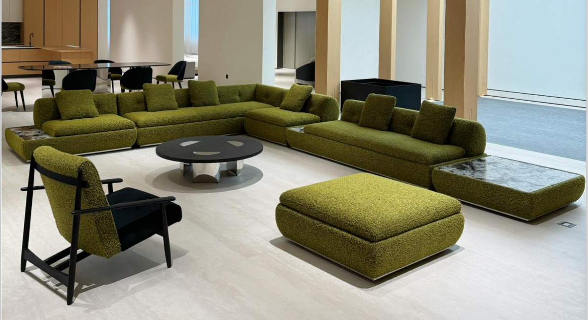Olive Green Modular Sofa Set