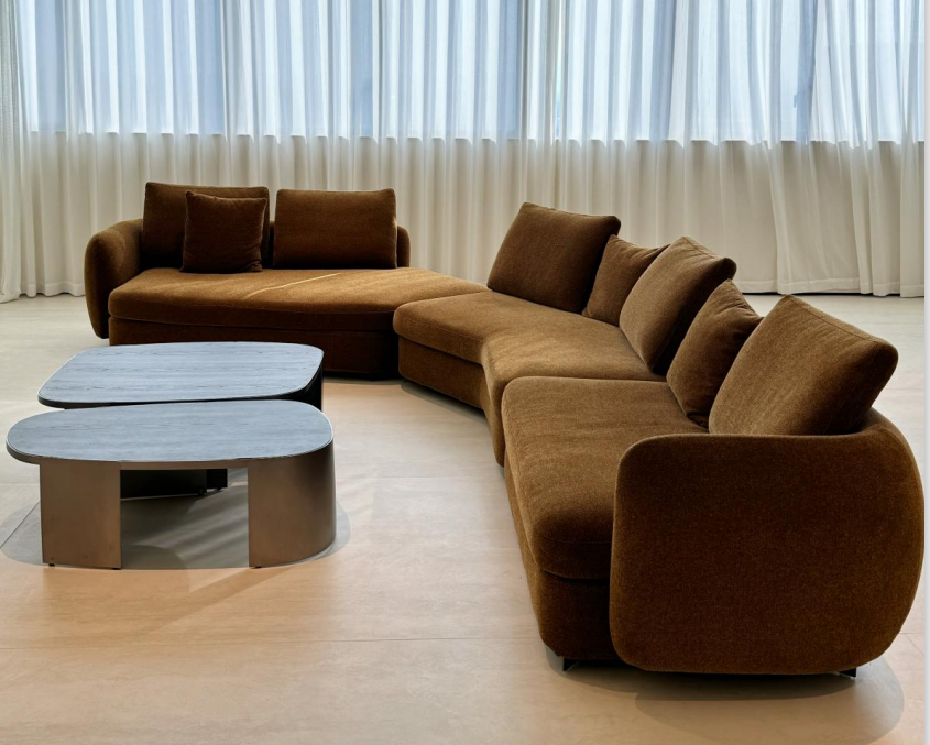 Modern Brown Sectional Sofa