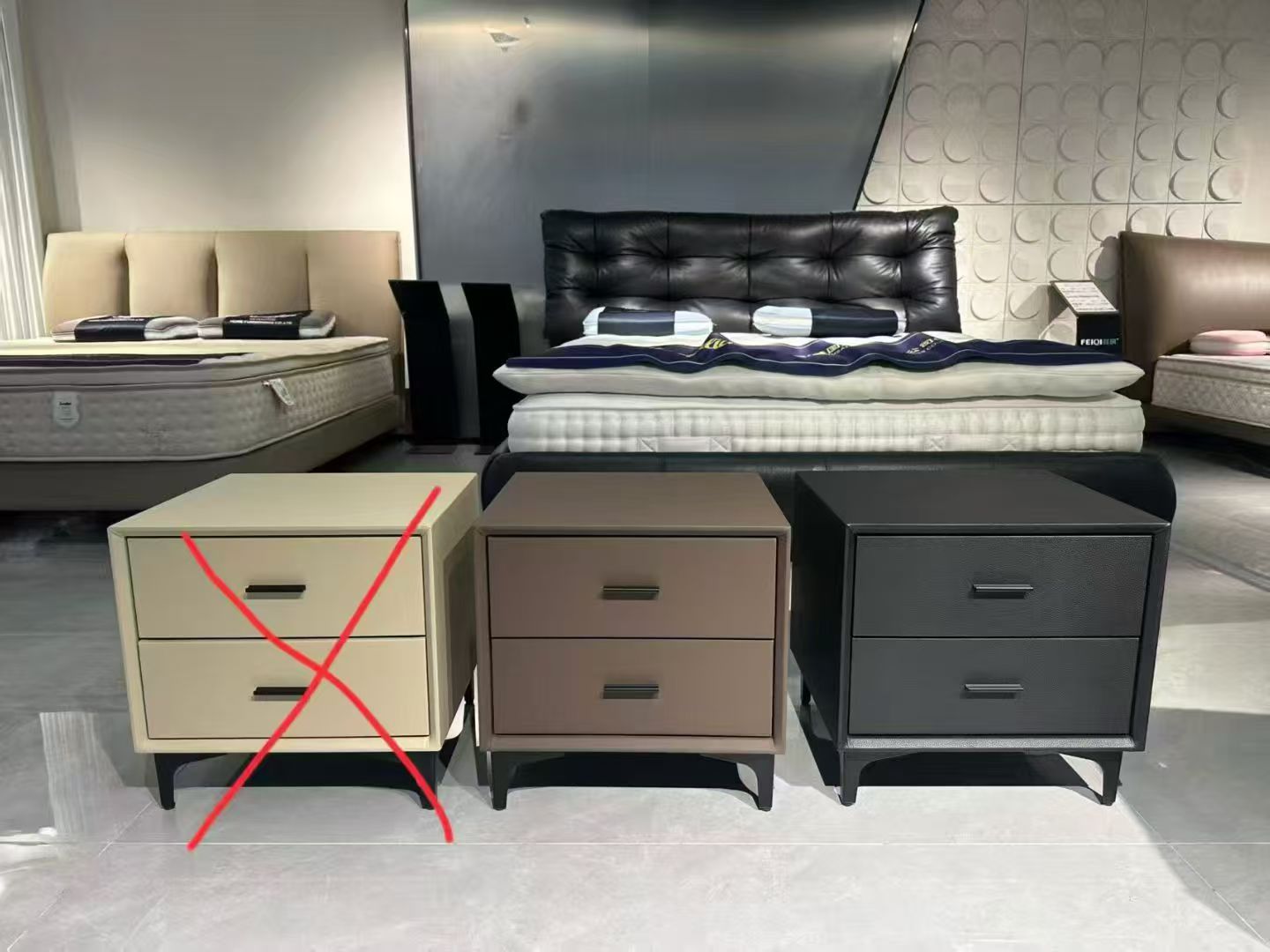 Modern Two-Drawer Nightstand