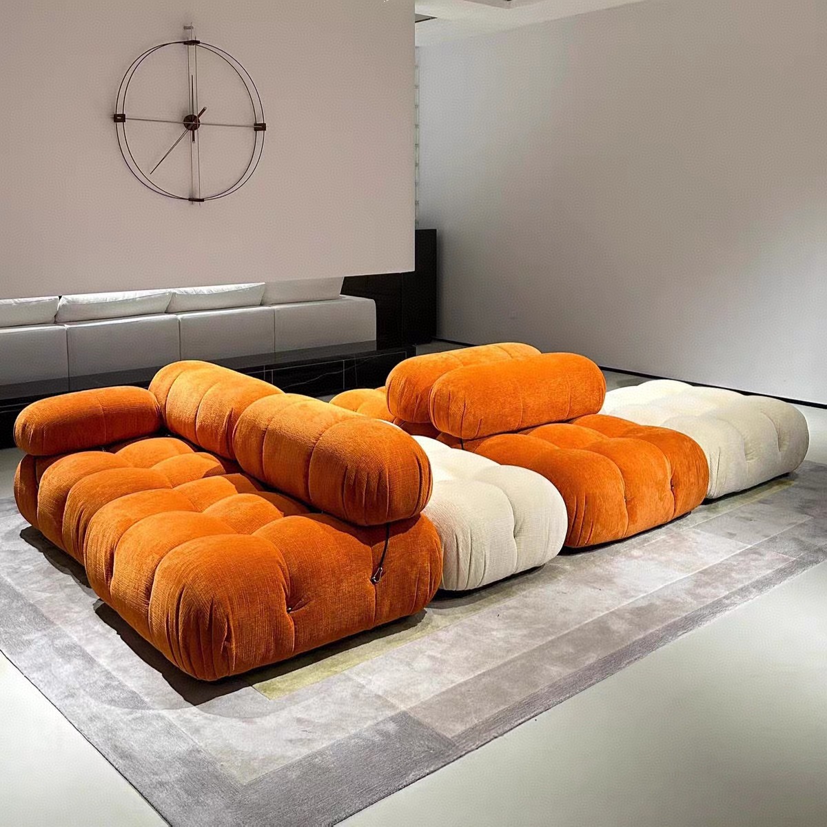 Modern Velvet Sectional Sofa