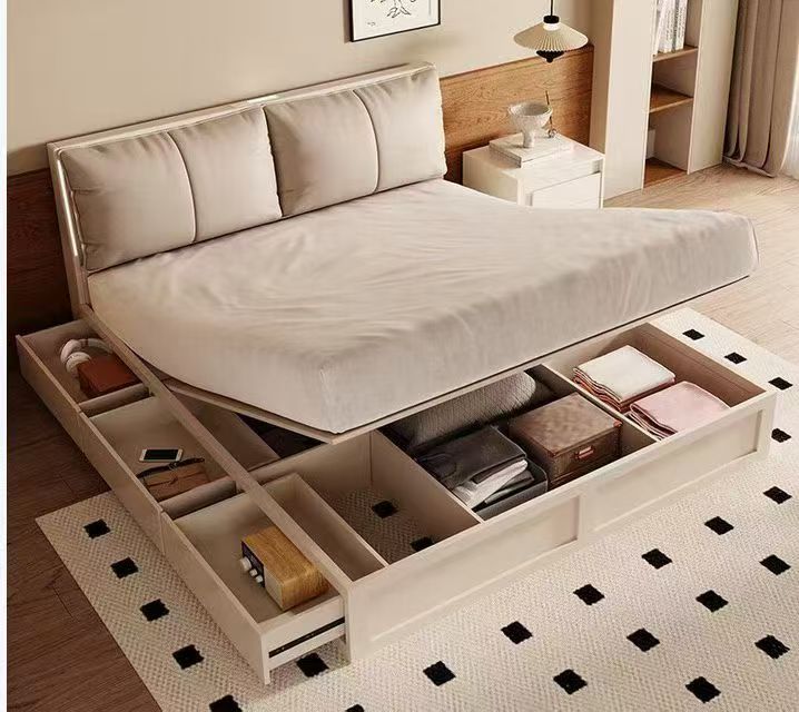 Lift-Up Storage Bed