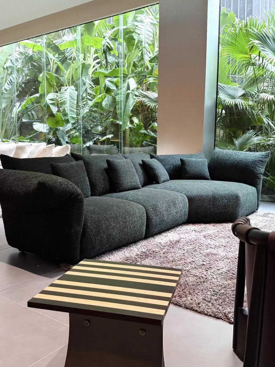 Modern Plush Sectional Sofa