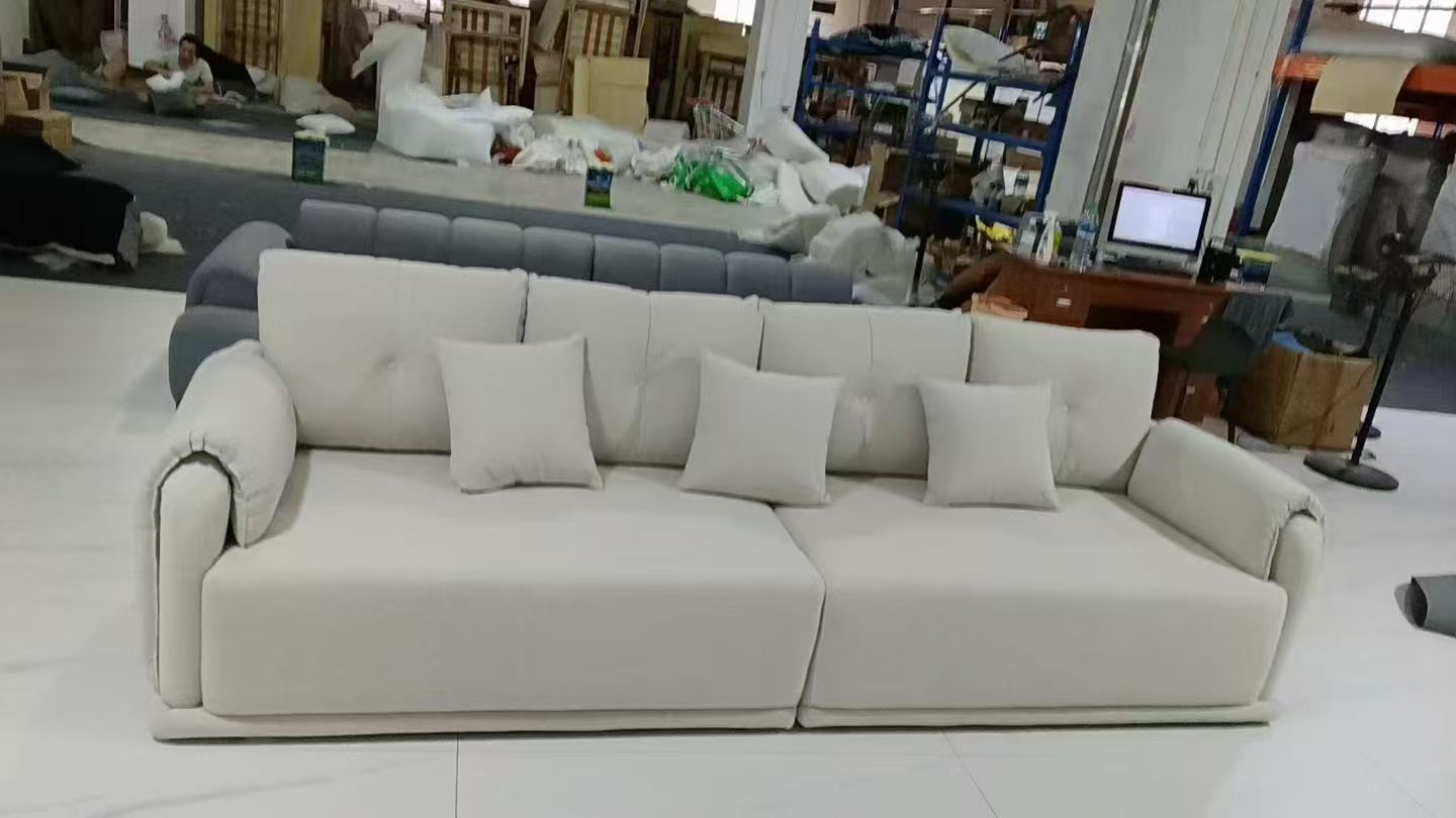 Modern Cream Fabric Sofa