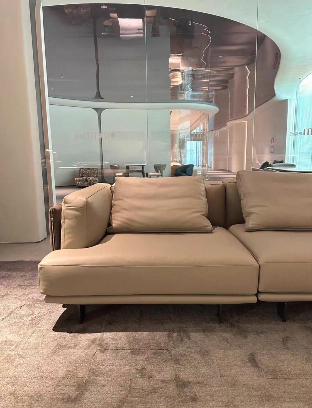 Modern Woven Arm Sofa