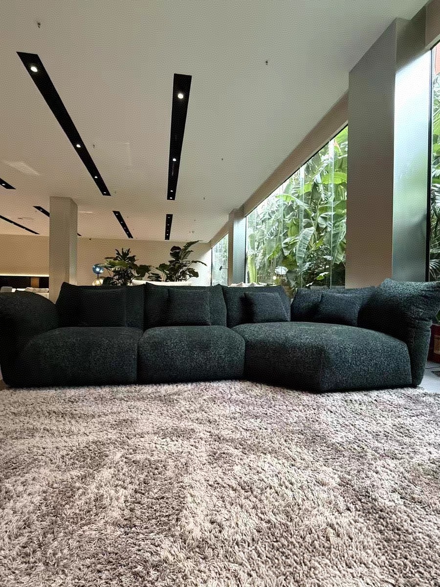 Modern Plush Sectional Sofa