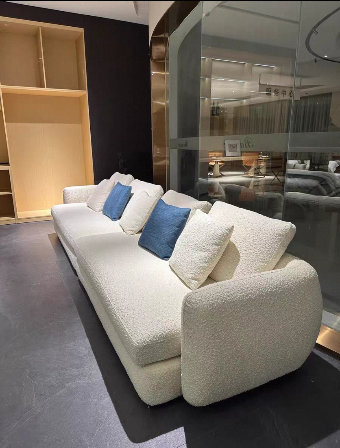 Modern Plush Sofa