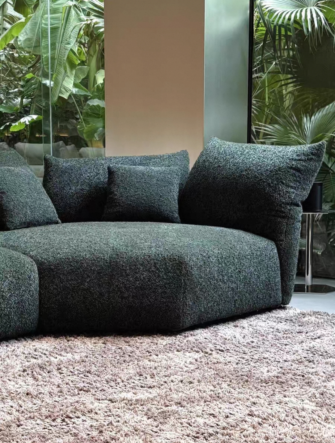 Modern Plush Sectional Sofa