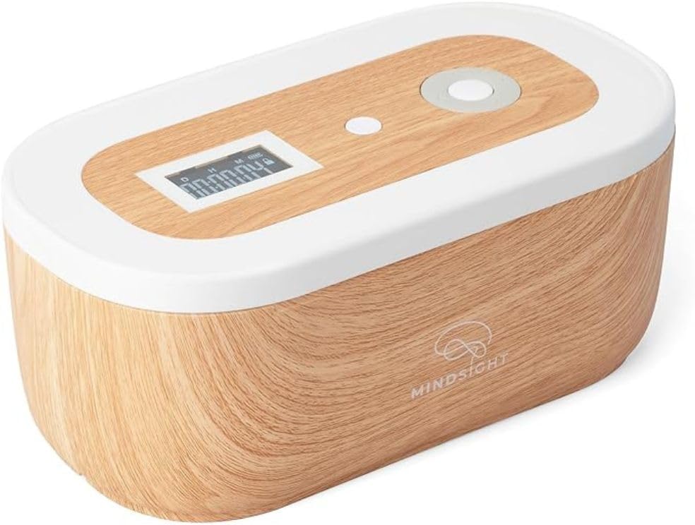 Mindsight Timed Lock Box | Unplug from Phones, Video Games, Social Media, Snacks & Cravings | 3 Modes based on Willpower | Easy to Use | Out of Sight ~ Out of Mind | Boost Your Mental Wellness