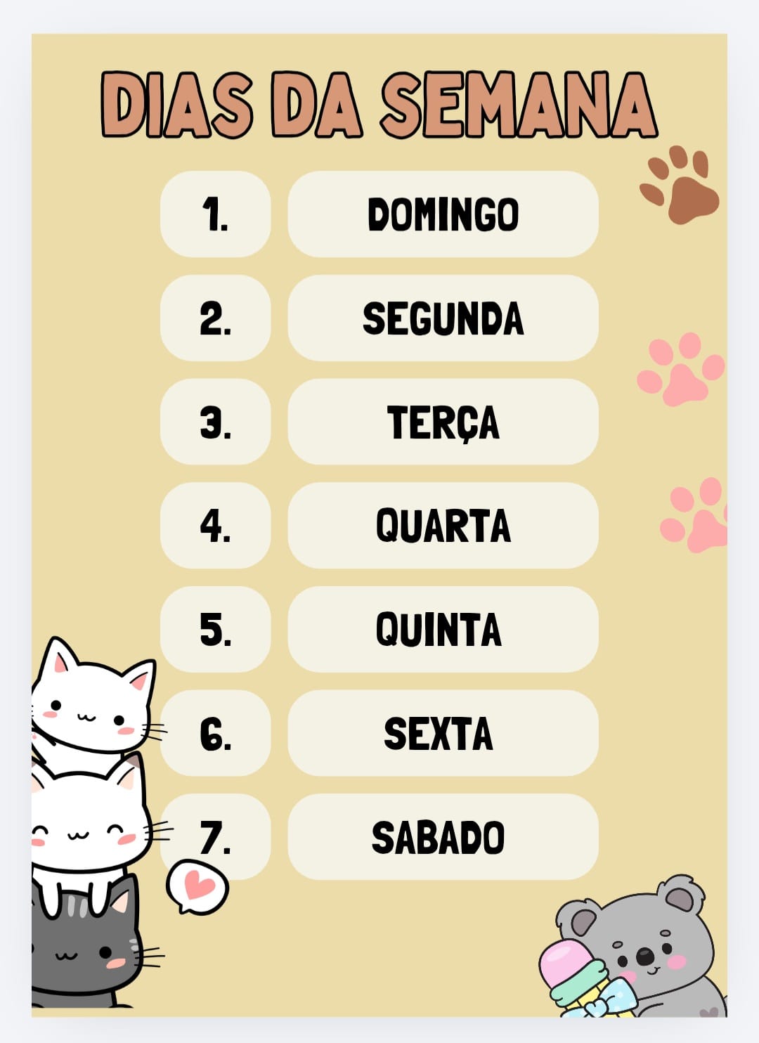 Kit Ilustrado Sala de Aula