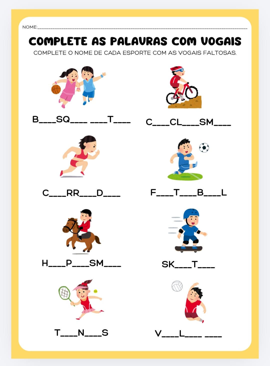 Pacotinho de Atividades Infantil