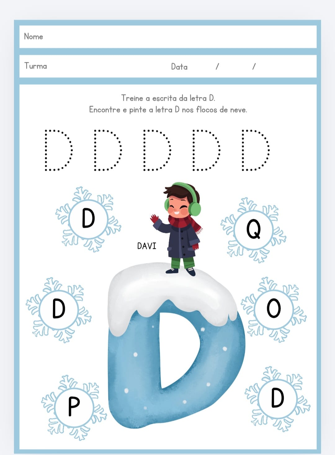 Treinando o alfabeto 