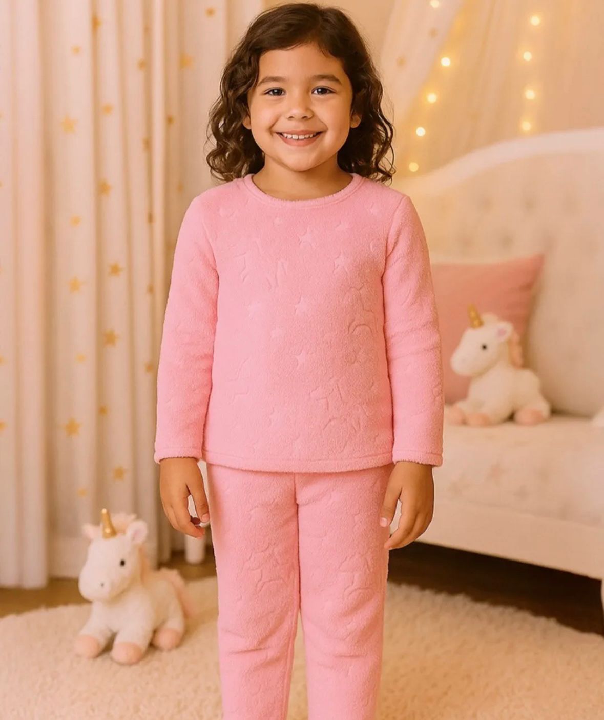 GLOW Pijama Infantil Rosa