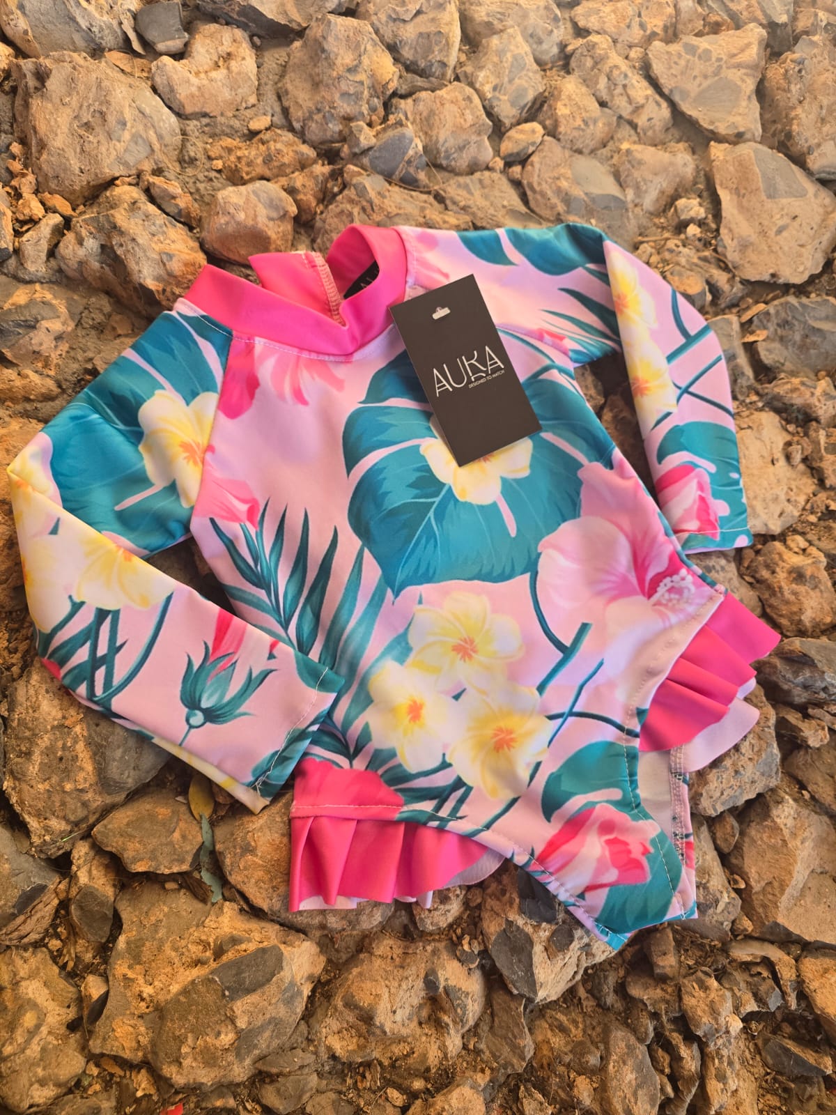 Traje de baño infantil tropical