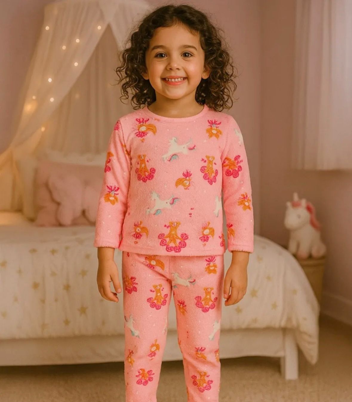 GLOW Pijama Infantil de Unicornios